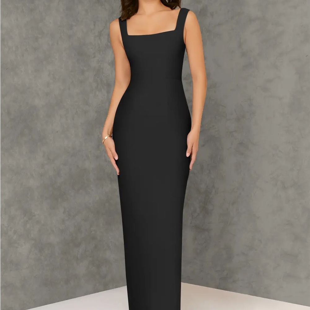 Azazie Black Bridesmaid Dress - Flori